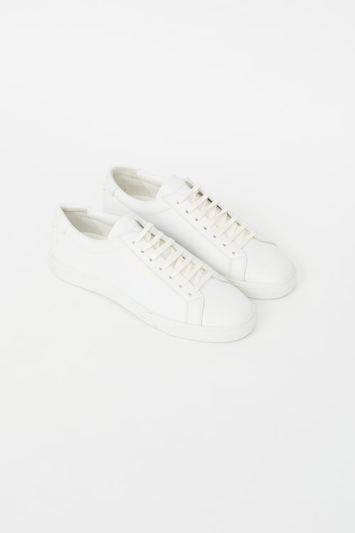 Saint Laurent White Andy Leather Sneaker