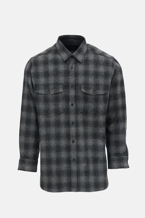Saint Laurent Wool Check Shirt