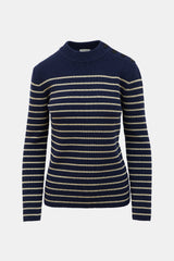 Saint Laurent Wool Metallic Striped Sweater