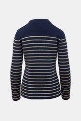 Saint Laurent Wool Metallic Striped Sweater