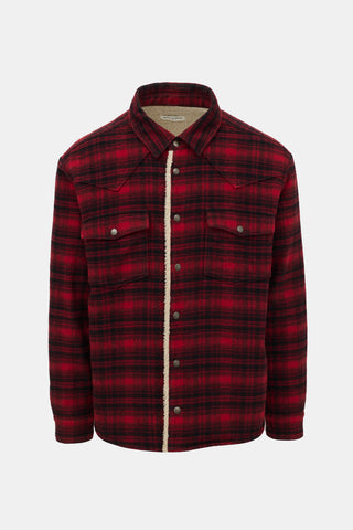 Saint Laurent Wool Plaid Shirt Jacket