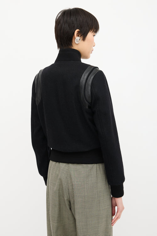 Saint Laurent Wool Teddy Bomber Jacket