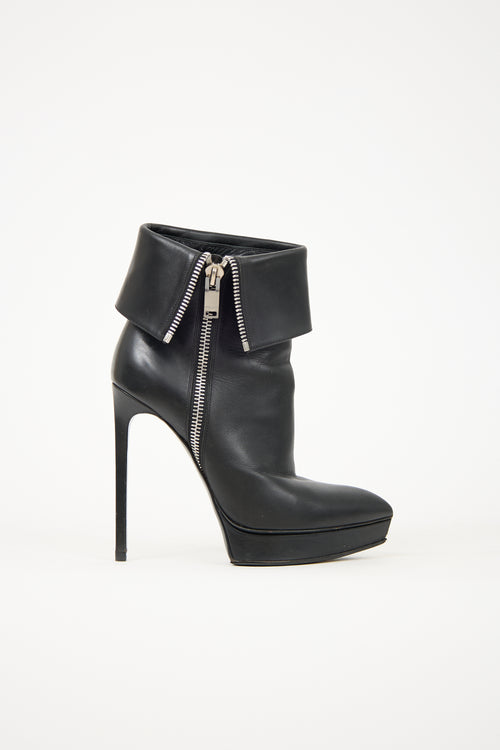 Saint Laurent Leather Janis 105 Boot