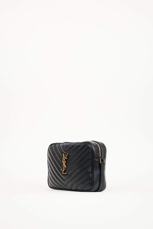 Saint Laurent Black Leather Lou Tassel Crossbody Bag