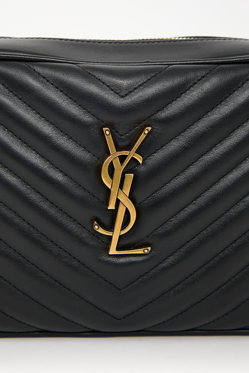 Saint Laurent Black Leather Lou Tassel Crossbody Bag