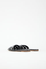 Saint Laurent Patent Leather Tribute Slide