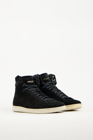 Saint Laurent Black Suede SL10H Sneaker