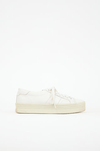 Saint Laurent Leather Court Classic Platform Sneaker