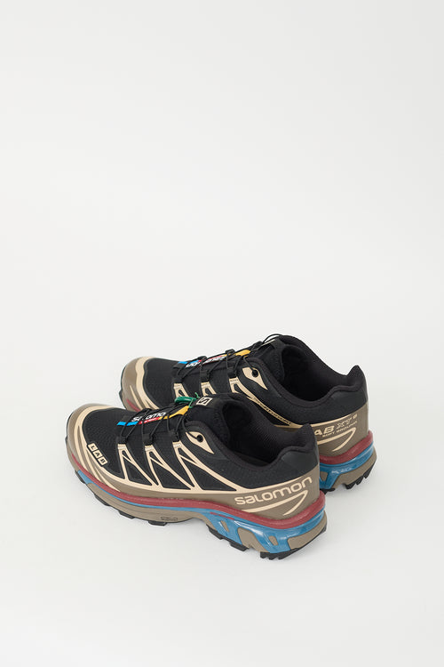 Salomon Black & Multi XT6 Racing Project Sneaker