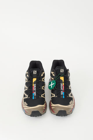 Salomon Black & Multi XT6 Racing Project Sneaker