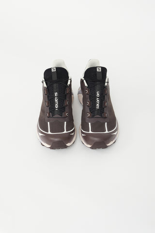 Salomon Burgundy & Multicolour XT 6 FT Sneaker