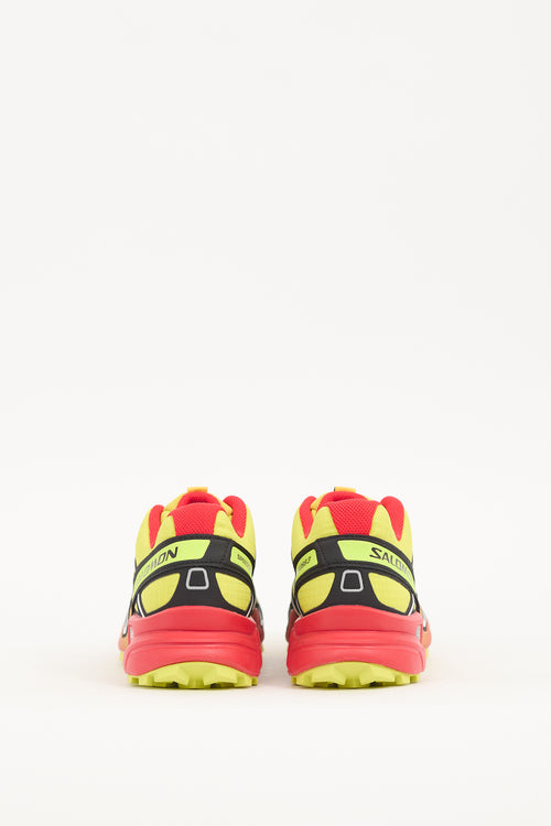 Salomon Yellow & Red Speedcross 3 Sneaker