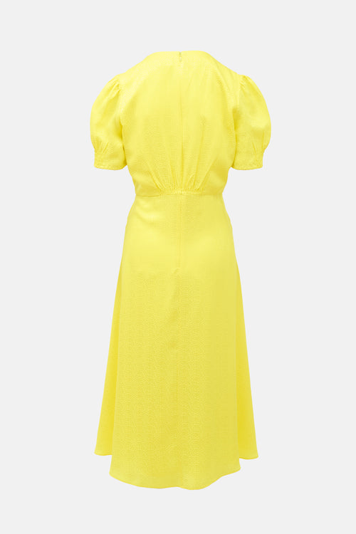 Saloni Silk Dotty Lea Dress