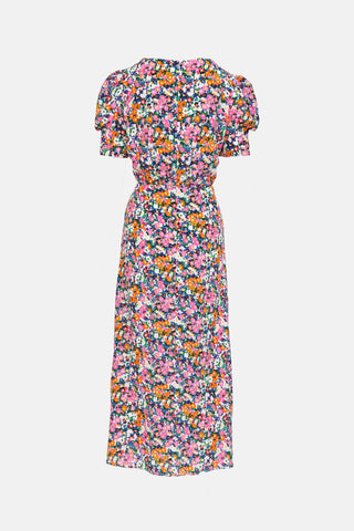 SaloniSilk Floral Maxi Dress