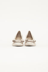 Salvatore Ferragamo Grey Suede Bowtie Pump
