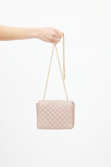 Salvatore Ferragamo Pink Vara Bow Quilted Bag