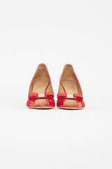 Salvatore Ferragamo Red Patent Leather Pump