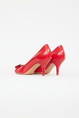 Salvatore Ferragamo Red Patent Leather Pump