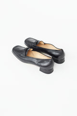 Salvatore Ferragamo Black Tonal Gancini Loafer