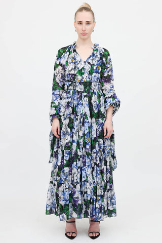 Samantha Sung Floral Eden Belted Dress