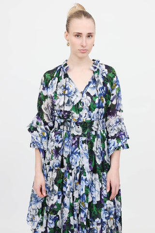 Samantha Sung Floral Eden Belted Dress