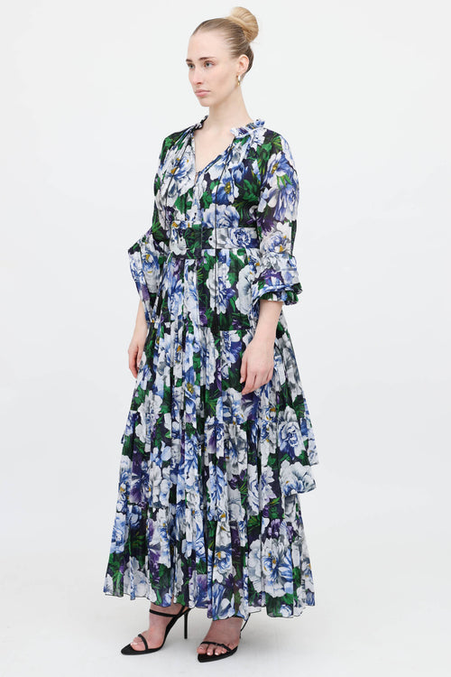 Samantha Sung Floral Eden Belted Dress