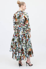 Samantha Sung Jungle Eden Belted Dress