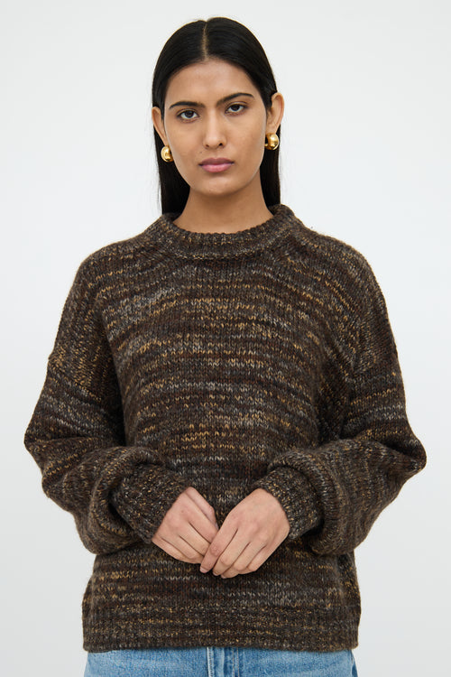 Samsoe SamsoeBrown Multi Colour Renu Sweater