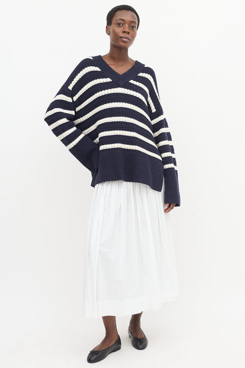 Samsøe Samsøe Raili Stripe V-Neck Sweater