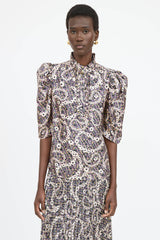 Sandro Satin Floral Co-Ord Set