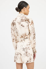 Sandro Belted Floral Romper