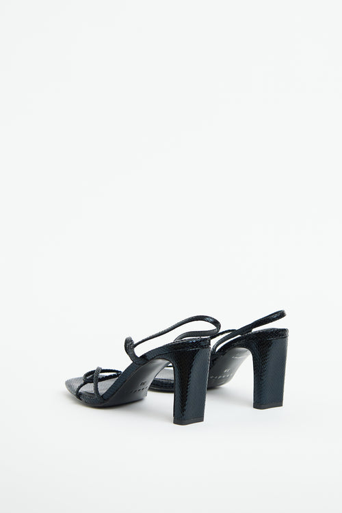 Sandro Black Strappy Heeled Sandal