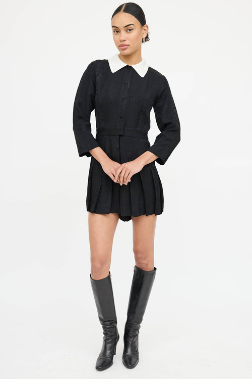 Sandro Pleated Button Up Dress