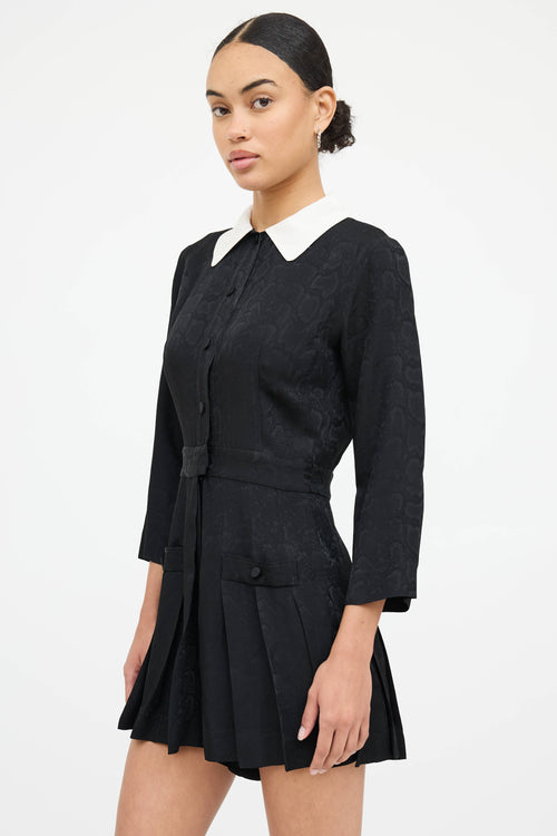 Sandro Pleated Button Up Dress
