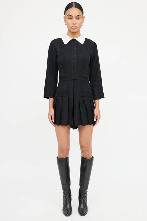 Sandro Pleated Button Up Dress