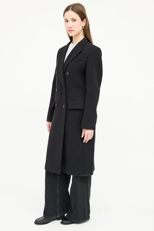 Sandro Wool Double Breasted Coat