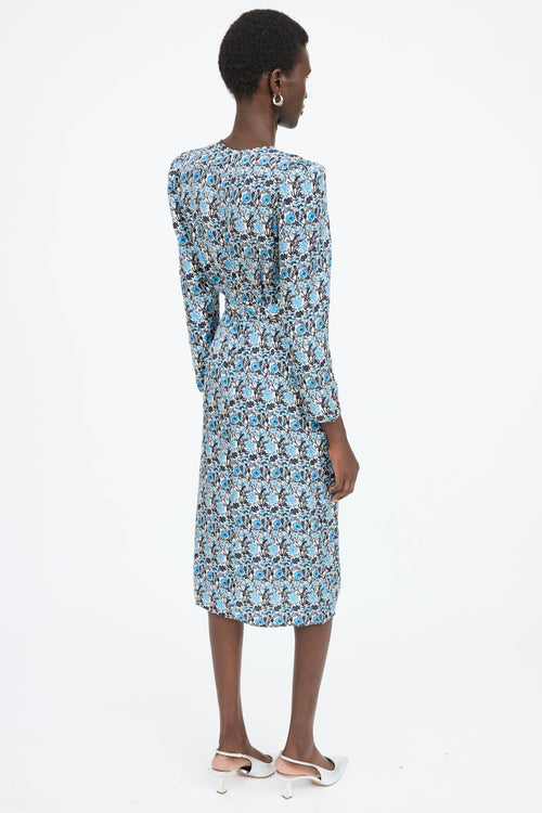 Sandro Floral Wrap Dress