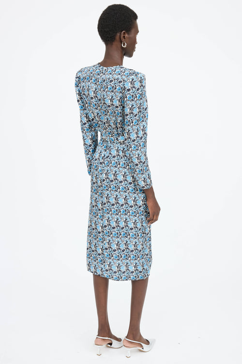Sandro Floral Wrap Dress