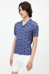 Sandro Blue & Multicolour Floral Shirt