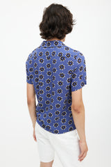 Sandro Blue & Multicolour Floral Shirt