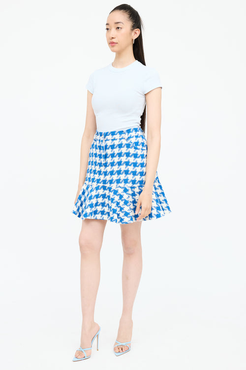 Sandro Tweed Houndstooth Skirt