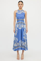 SandroLinen Elisa Floral Dress