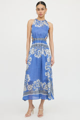 SandroLinen Elisa Floral Dress