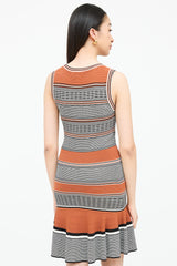 Sandro Striped Rib Knit Dress