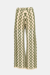 Sandro Crochet Wide Leg Pant