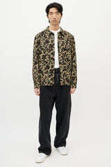 Sandro Green & Multicolour Camo Shirt