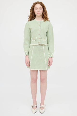 Sandro Contrast Knit Co-Ord Set