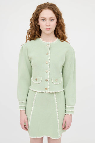 Sandro Contrast Knit Co-Ord Set