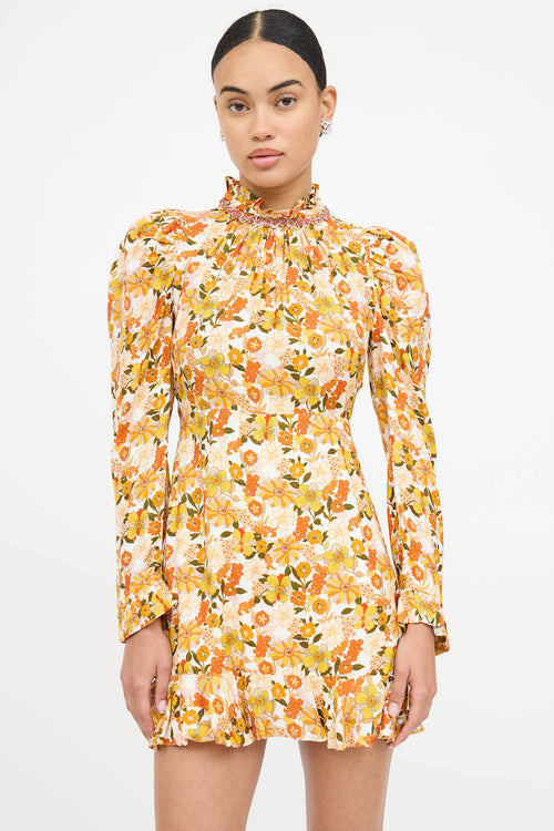 Sandro Floral Embellished Dress