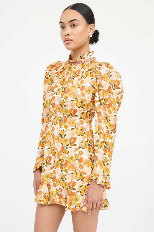 Sandro Floral Embellished Dress